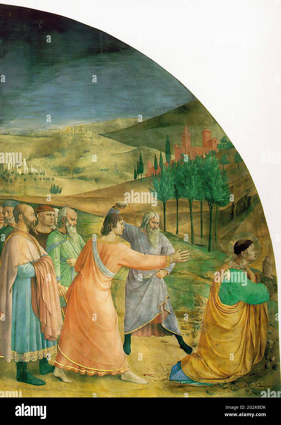 Fra Angelico - lapidazione Stephen 1449 Foto Stock