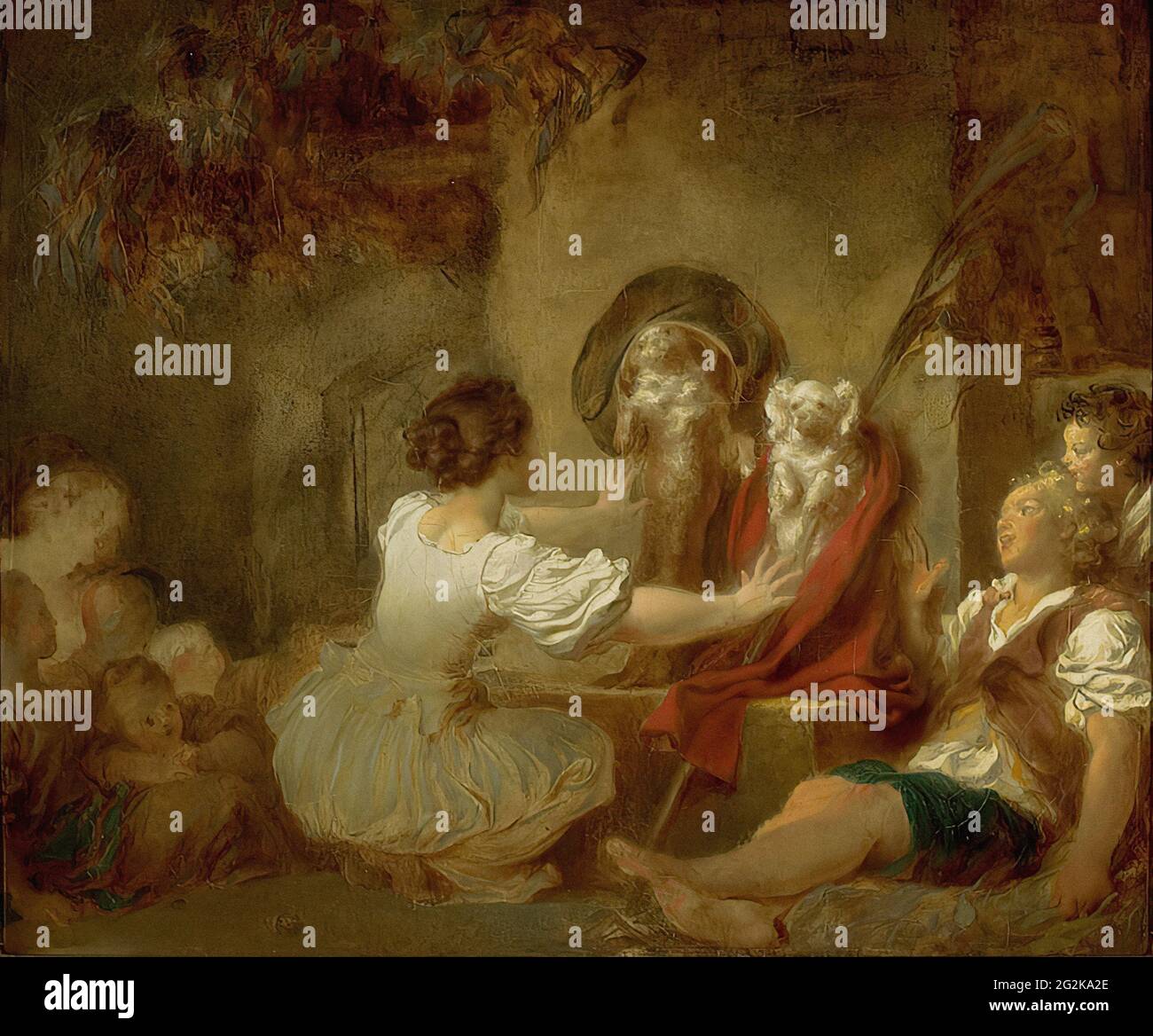 Fragonard - l'istruzione è tutto C 1780 Foto Stock