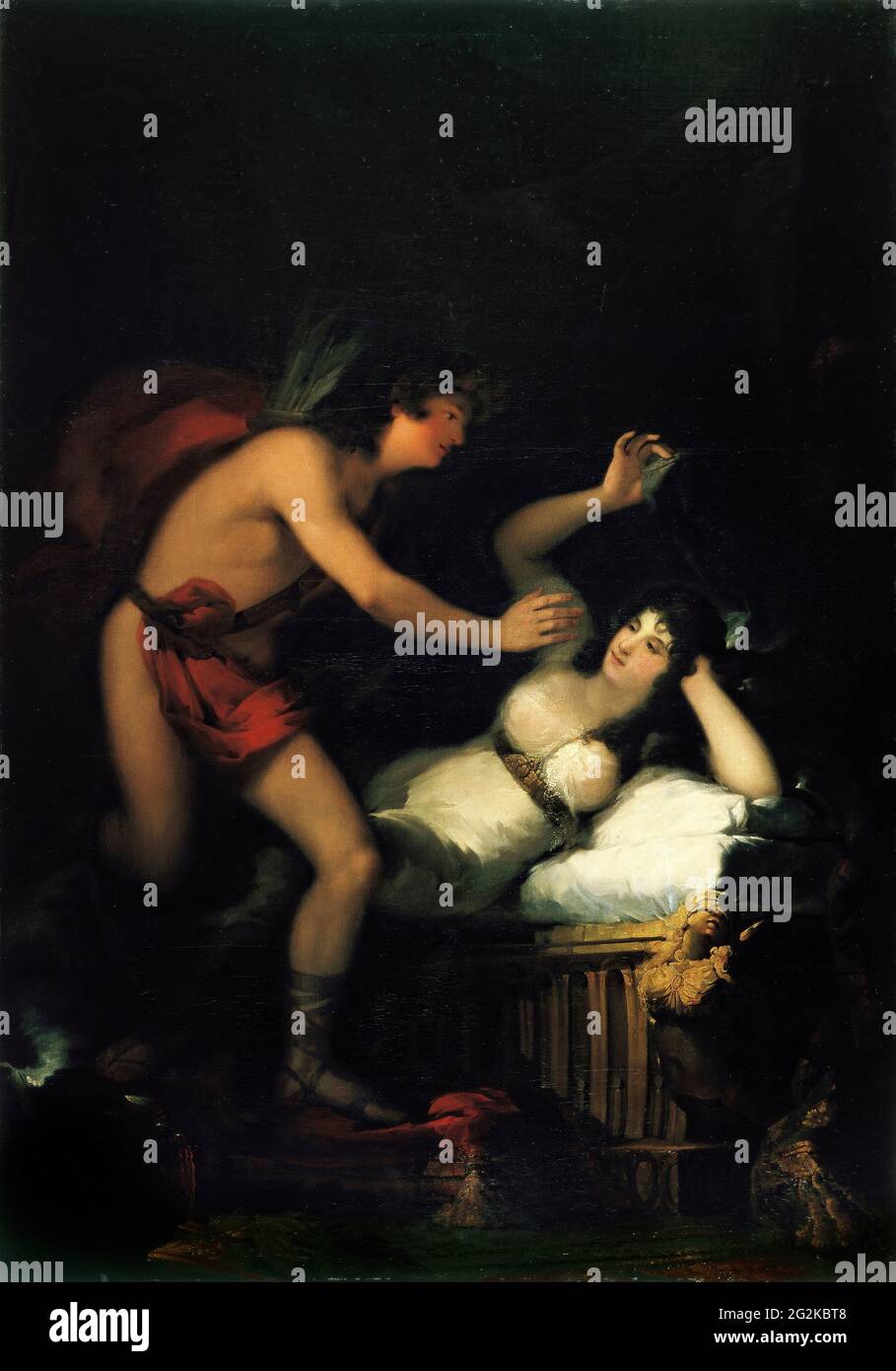 Francisco De Goya - Allegoria di Amore Cupido e Psiche Foto Stock