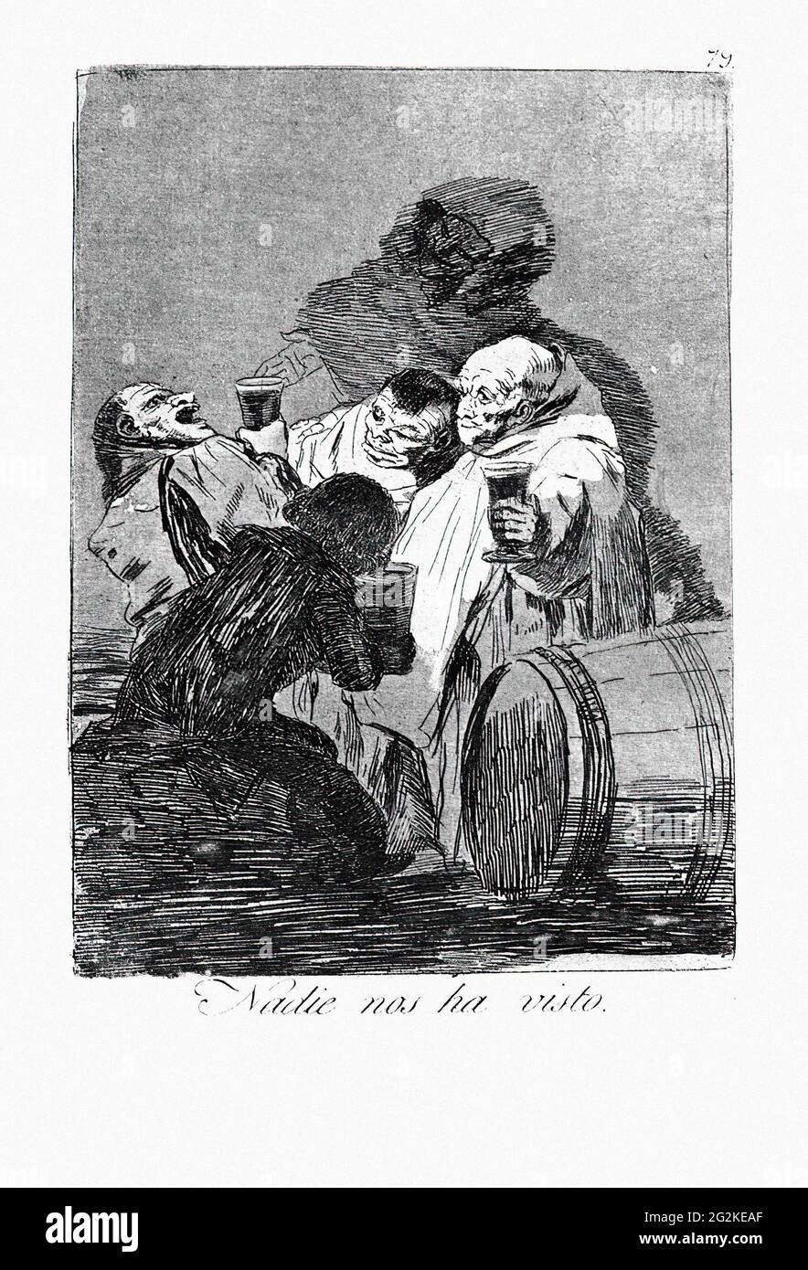 Francisco De Goya - Nessuno ci ha visti 1799 Foto Stock