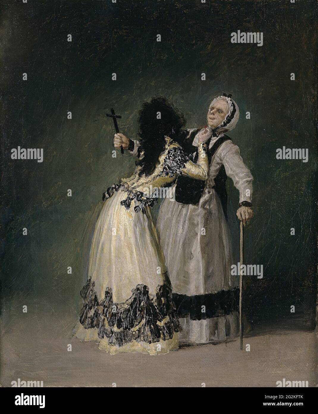 Francisco De Goya - la Duchessa di Alba e la Beata Foto Stock