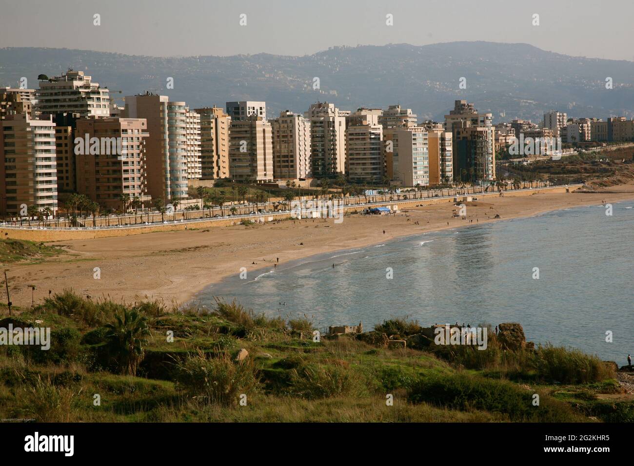 Beirut Beach Foto Stock