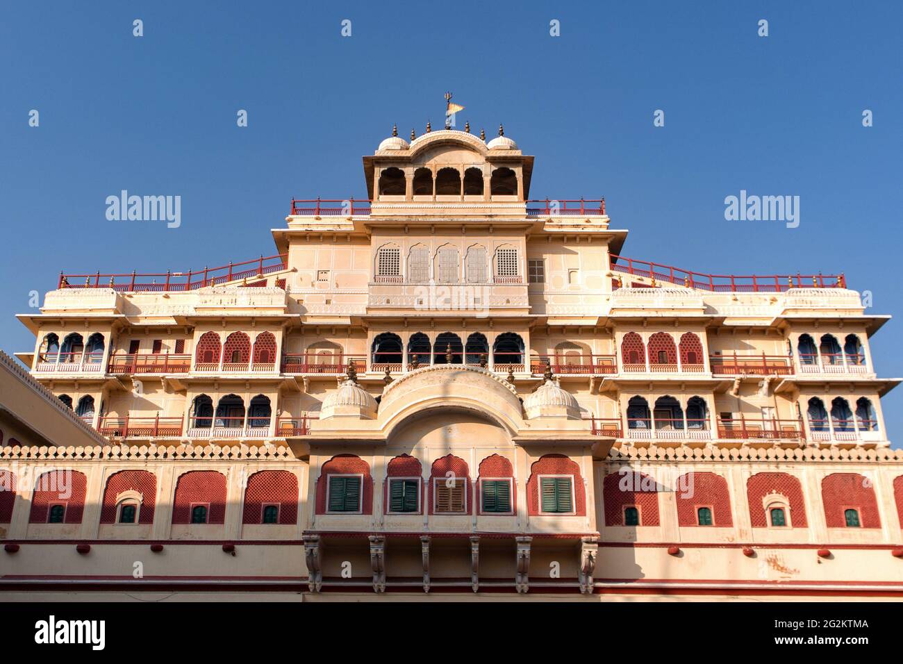 Chandra Mahal Palace Jaipur (City Palace Jaipur). Foto Stock