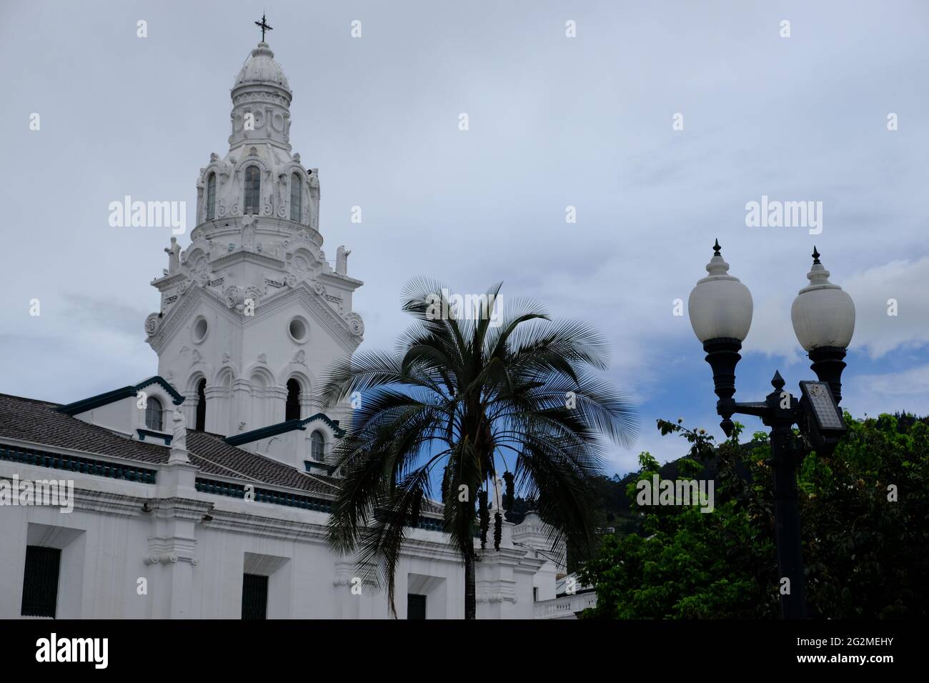 Ecuador Quito - Centro storico Plaza Grande e Cattedrale Metropolitana di Quito Foto Stock