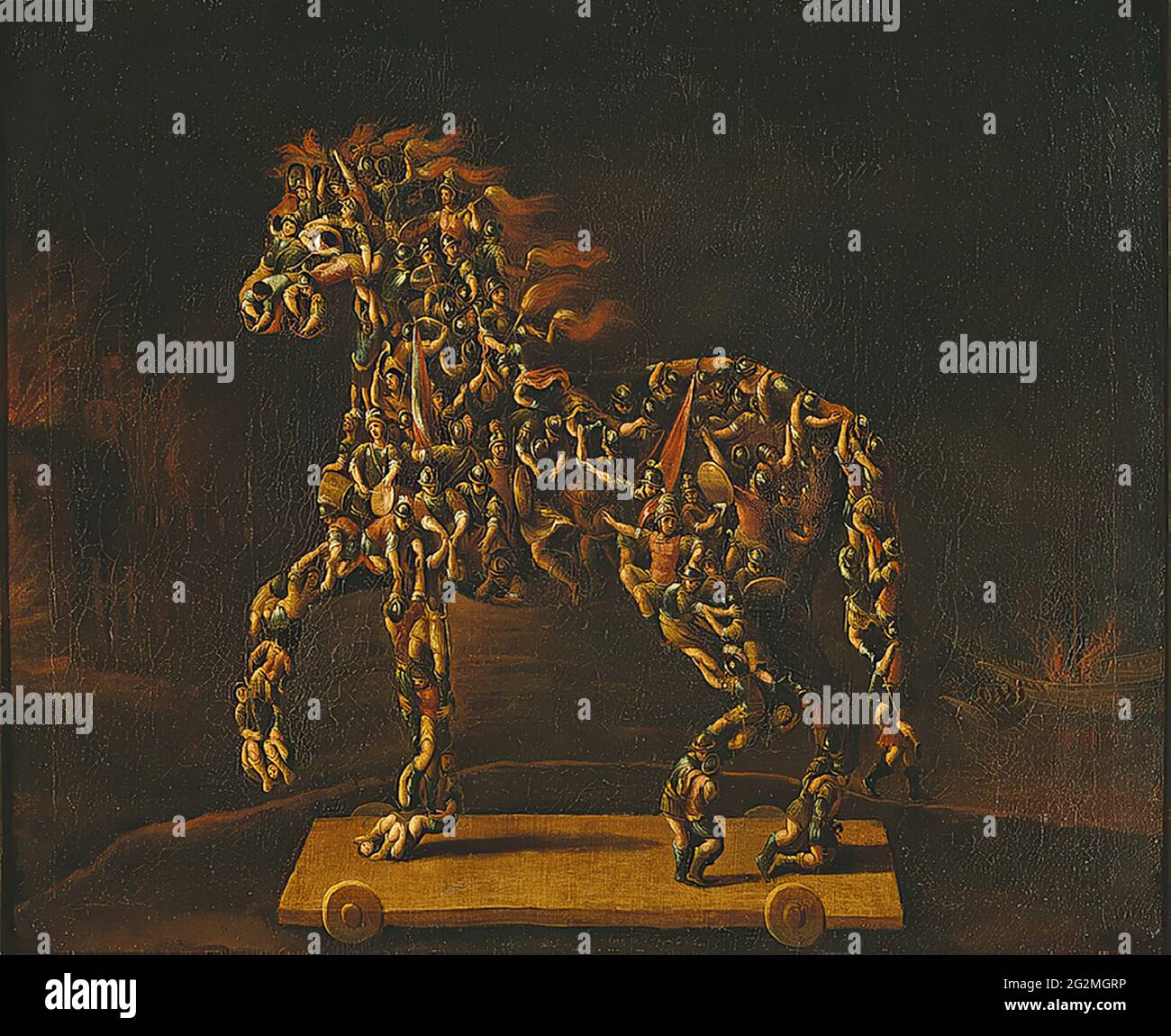 Giuseppe Arcimboldo - il Cavallo di Troia Foto Stock