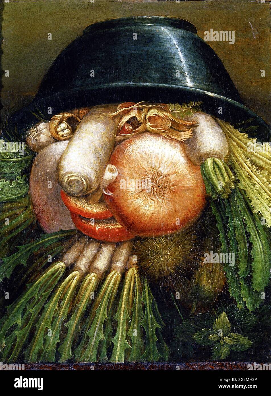 Giuseppe Arcimboldo - il giardiniere vegetale Foto Stock