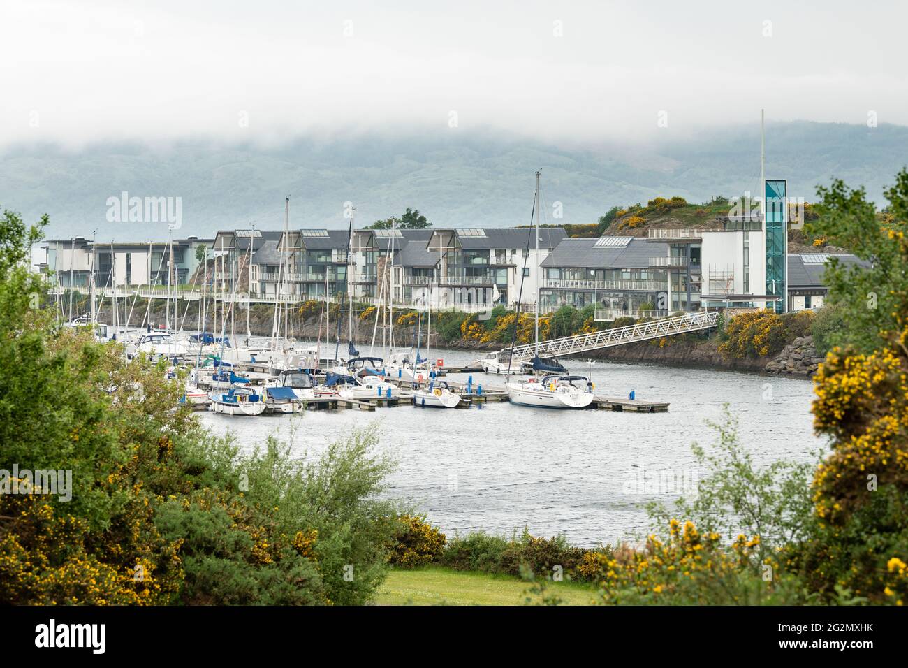 Portavadie Marina e resort, Portavadie, Loch Fyne, Argyll e Bute, Scozia, REGNO UNITO Foto Stock