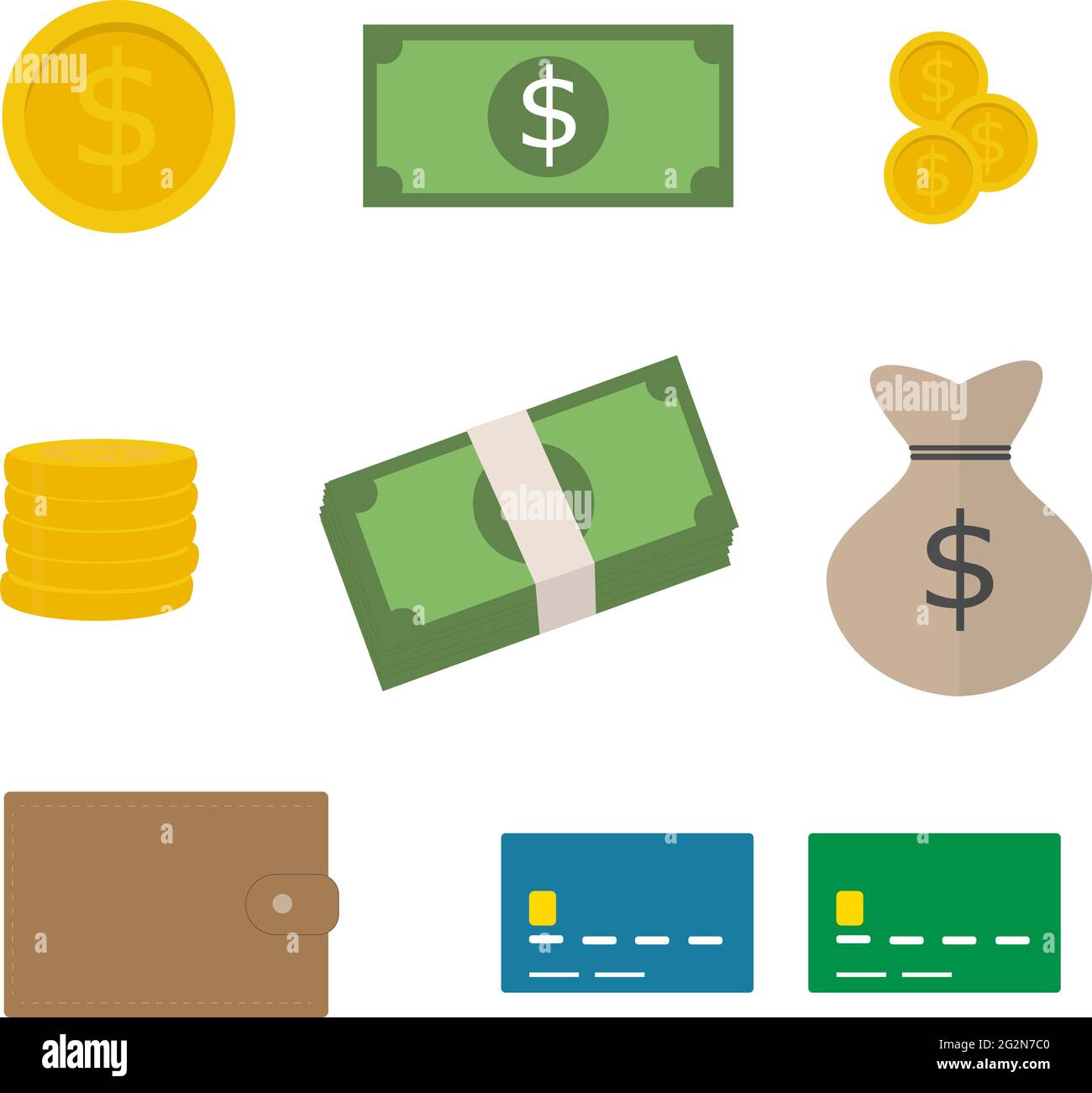 Insieme di attività finanziarie Foto Stock