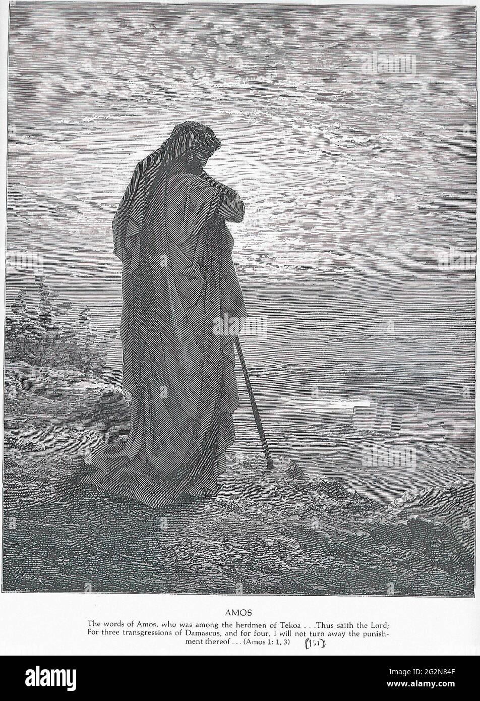 Gustave Doré - Profeta Amos Foto Stock