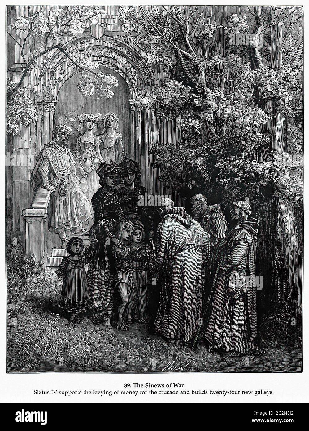 Gustave Doré - Guerra dei sinews Foto Stock