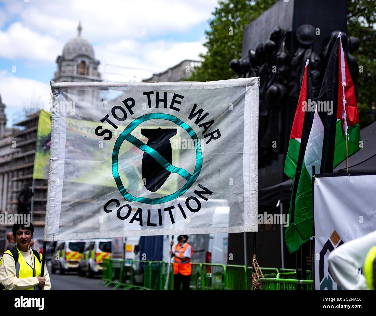 Justice for Palestine, Londra, UK protesta 12 giugno 2021: Credit: Loredana Sangiuliano / Alamy Live News Foto Stock