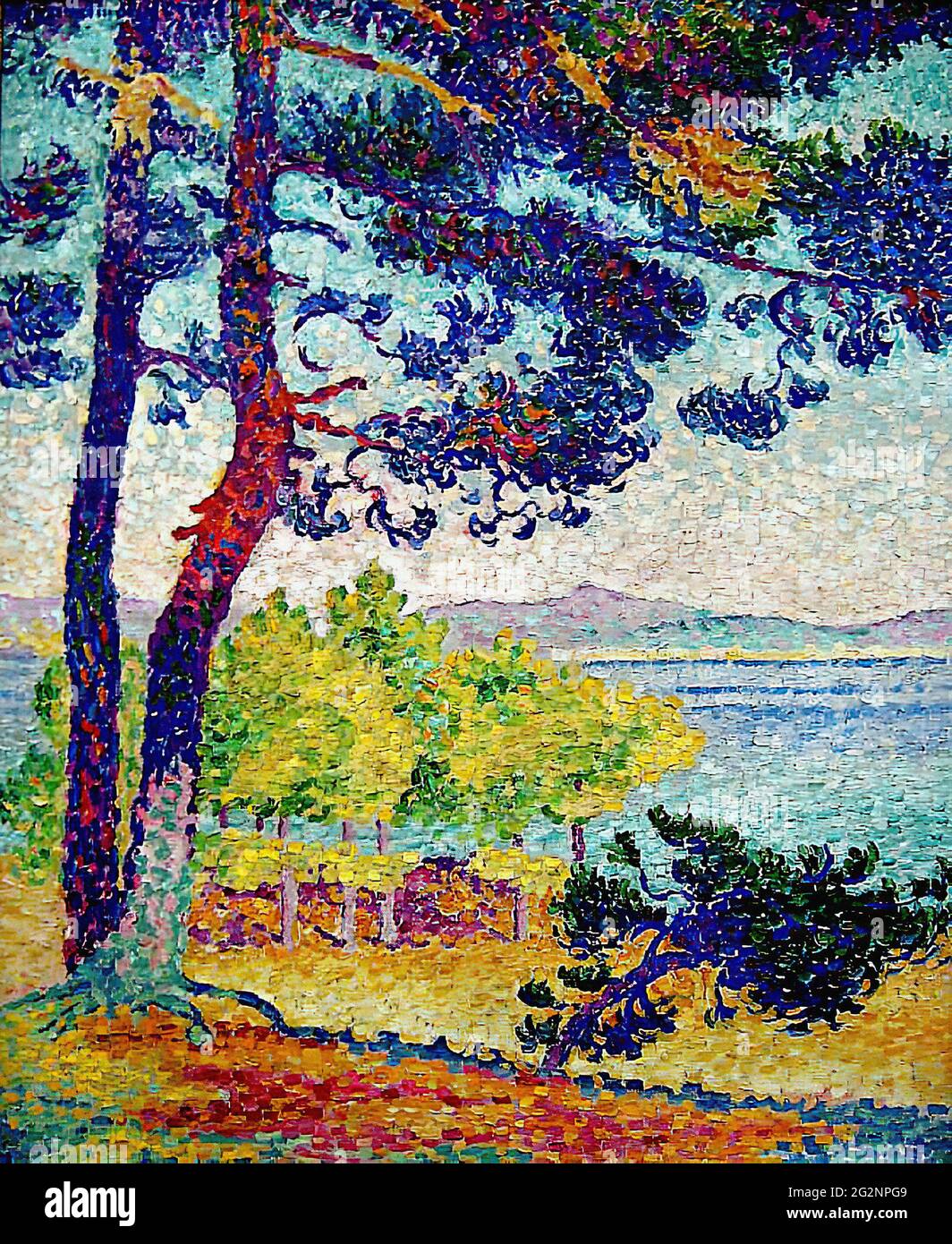 Henri-Edmond Cross (1856-1910) - pomeriggio Pardigon Var 1907 Foto Stock