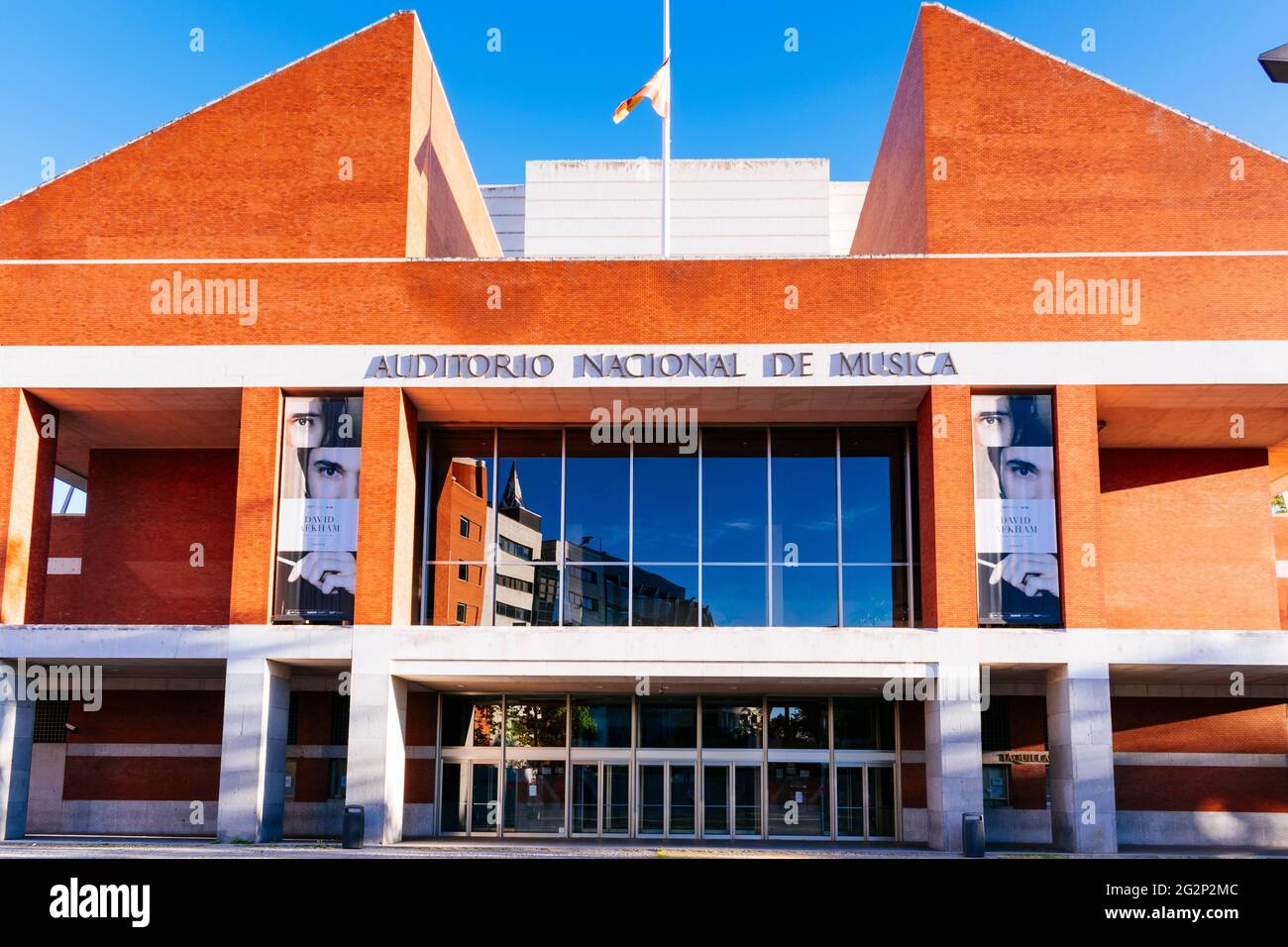 L'Auditorio Nacional de Música, Auditorium nazionale della musica, è un complesso di sedi di concerti situato a Madrid, in Spagna, e la principale sala concerti in t Foto Stock