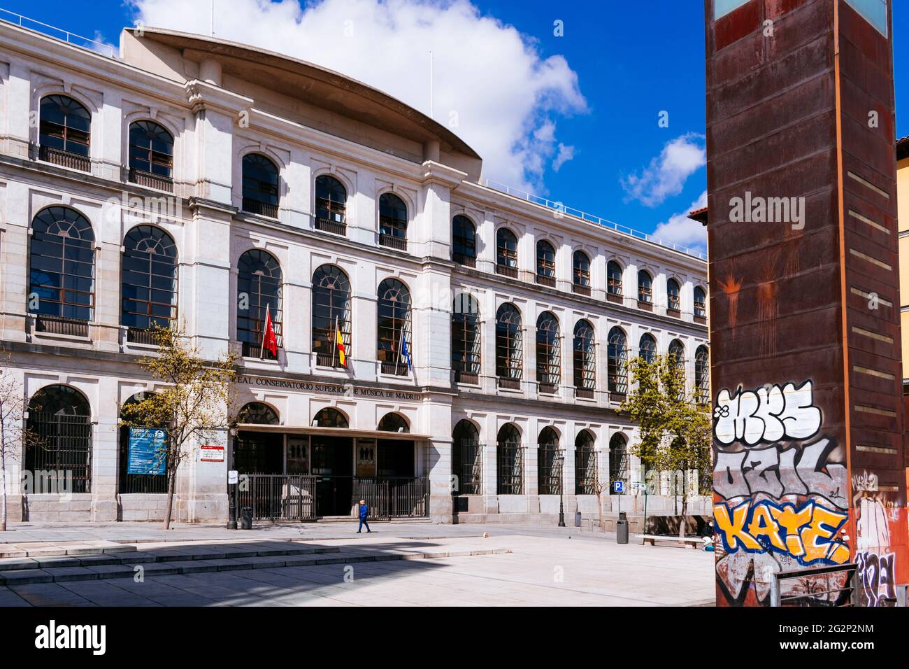 Il Real Conservatorio Superior de Música de Madrid è una scuola superiore di musica, la più antica istituzione pubblica di educazione musicale in Spagna, che pro Foto Stock