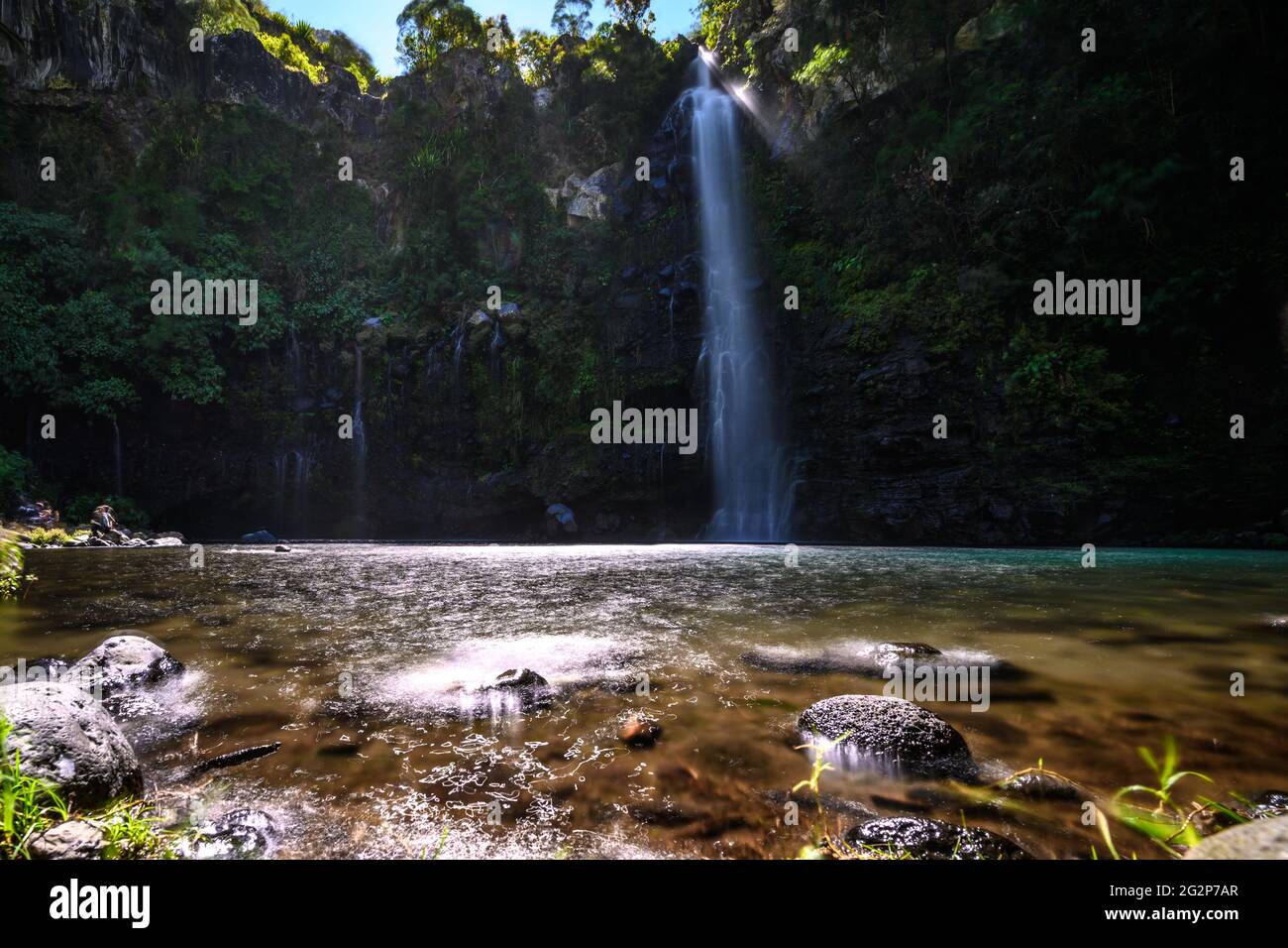 Cascate di Grand Bassin Foto Stock