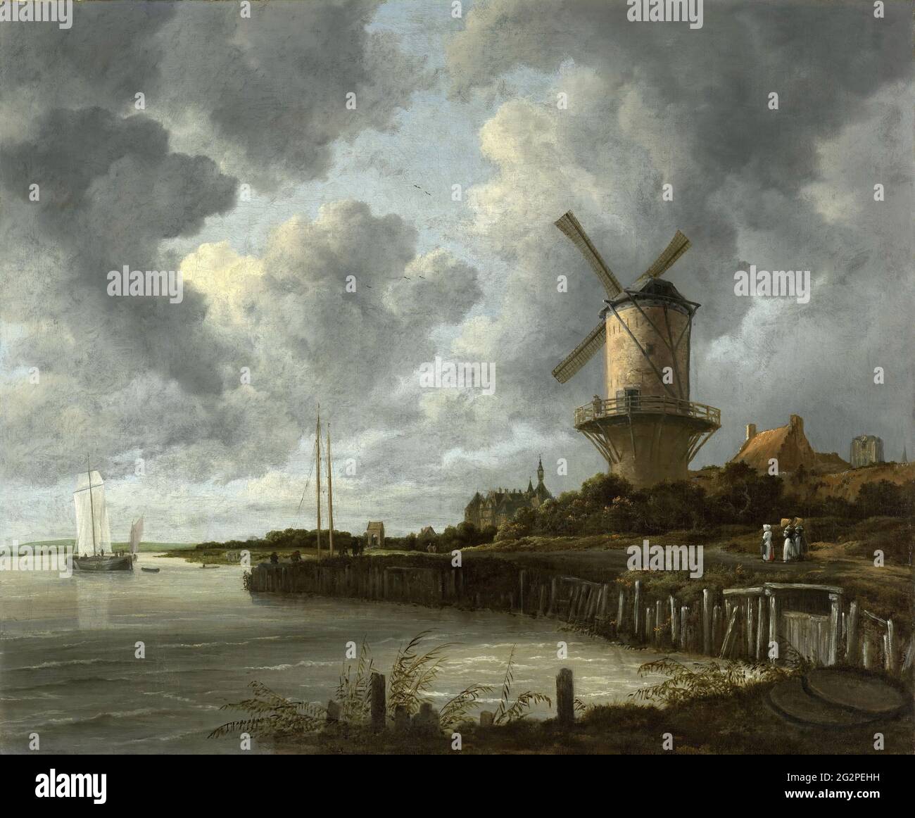 Jacob Van Ruisdael - il mulino a Wijk Bij Duurstede Foto Stock