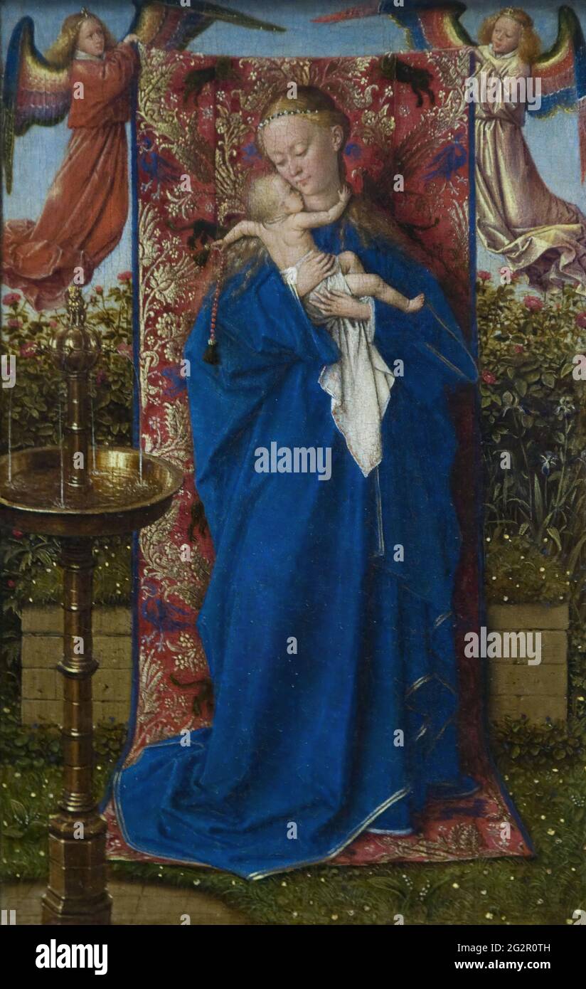 Jan Van Eyck - Fontana di Madonn 1439 Foto Stock