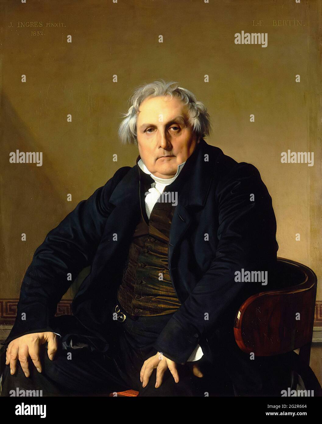 Jean-Auguste-Dominique Ingres - Ritratto Louis Francois Bertin 1832 Foto Stock