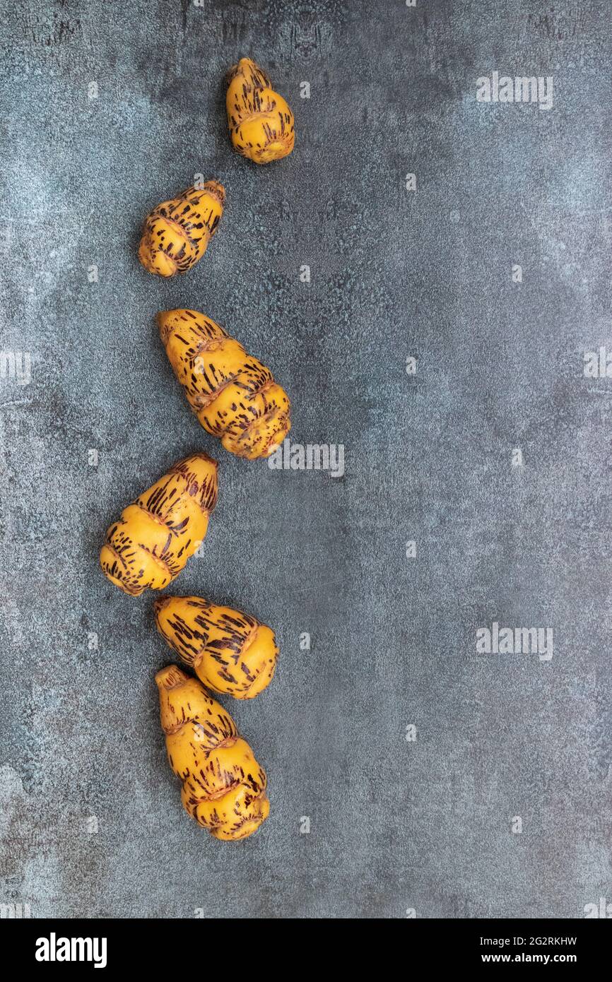 Oca, tubero utilizzato nella cucina peruviana e le Ande americane Foto Stock