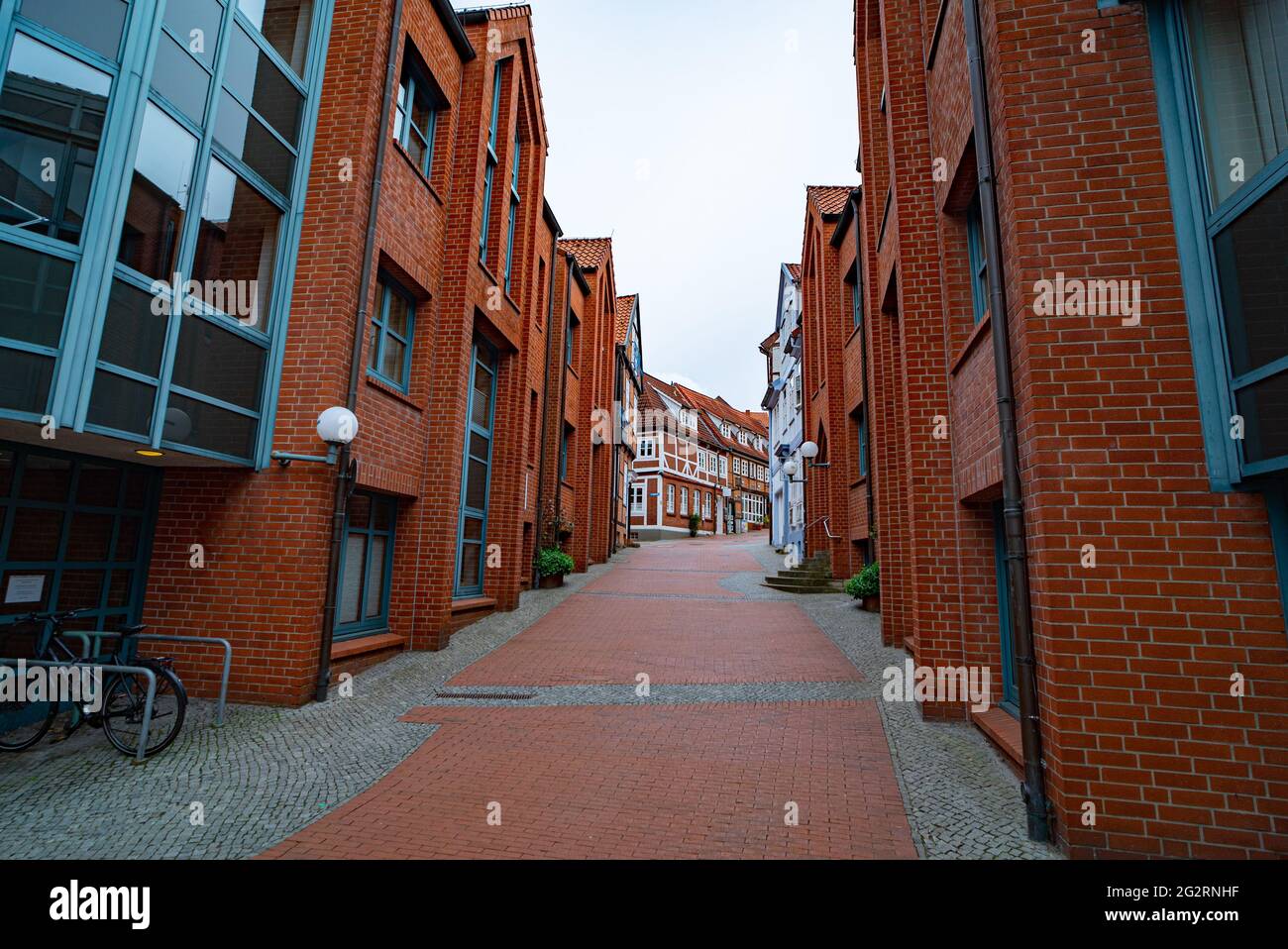 Centro storico di Stade in Germania - CITTÀ DI STADE , GERMANIA - 10 MAGGIO 2021 Foto Stock