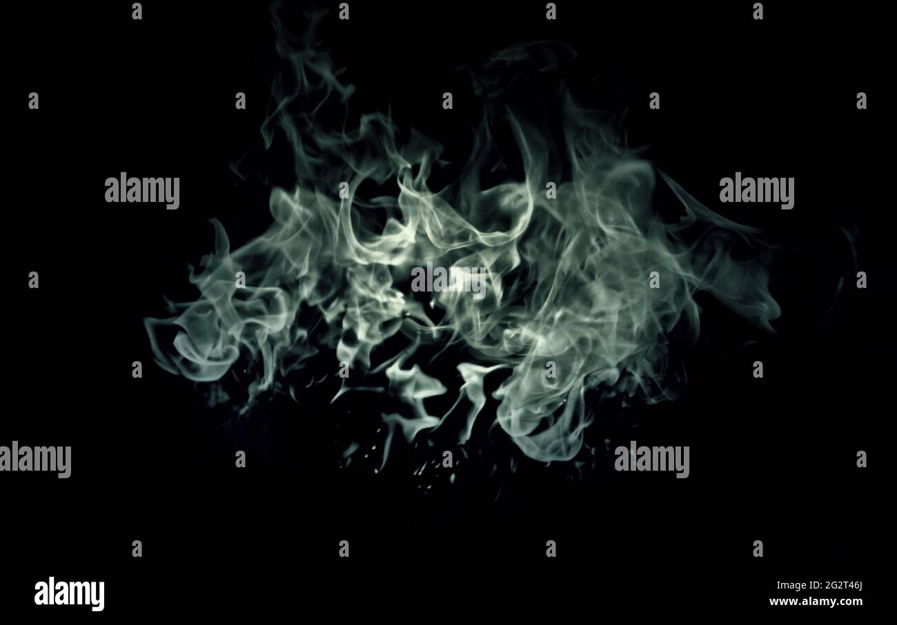 Fiamme di fuoco muovendo nel fuoco di catastrofi di natura, dettaglio Foto Stock