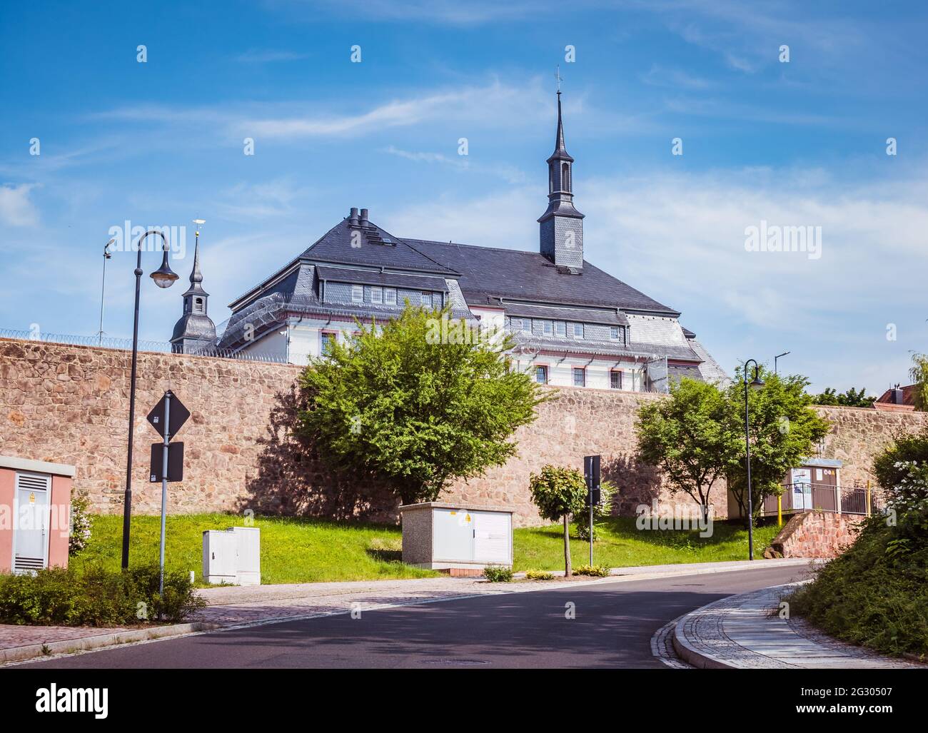Vista dell'impianto di correzione di Waldheim in Sassonia Foto Stock