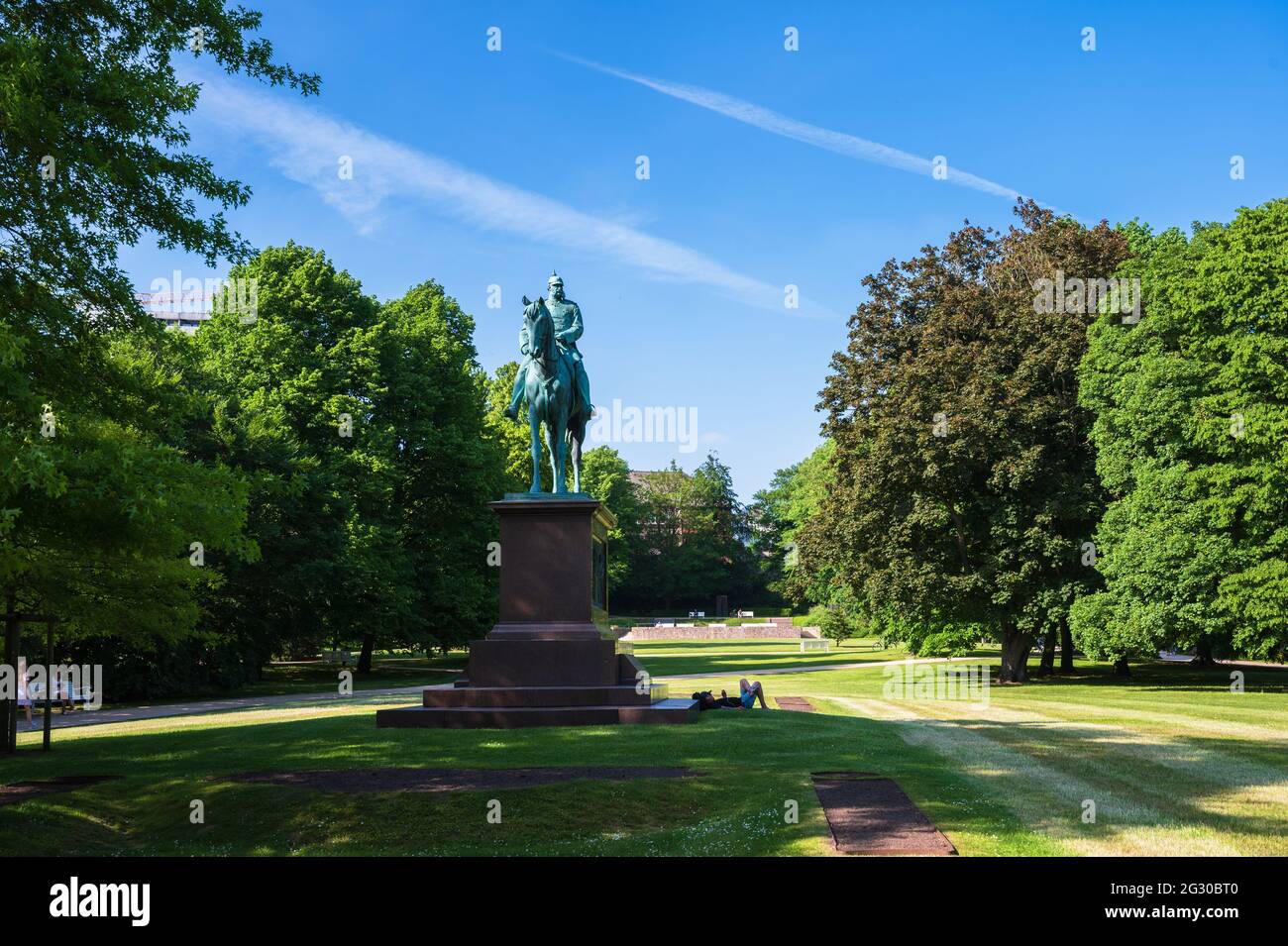 Der Schloßgarten in Kiel ist immer ein schöner Ort an dem man sich vom Tubel der Innenstadt bestens entspannen kann einer von mehrerren Parkanlagen r Foto Stock