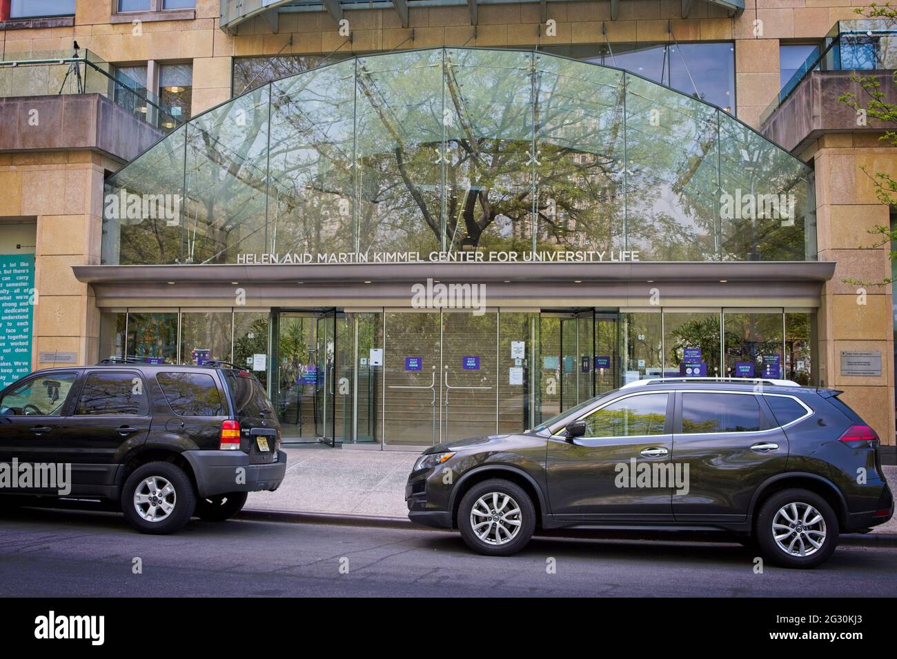 New York, NY, USA - 12 giugno 2021: Ingresso al Kimmel Center alla New York University Foto Stock