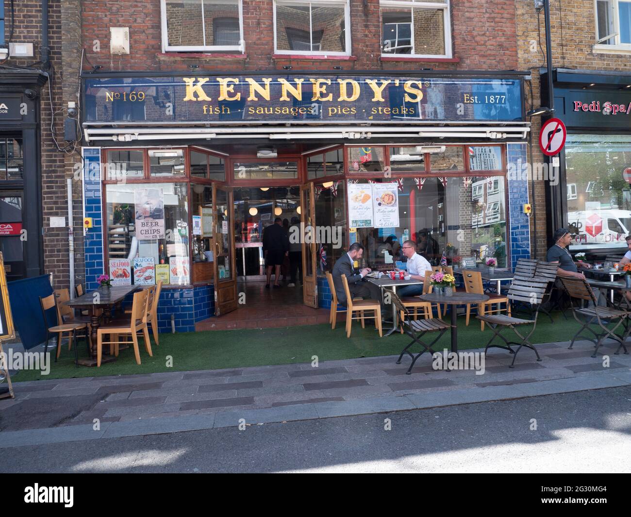 Kennedys ristorante Whitecross Street, Londra Foto Stock