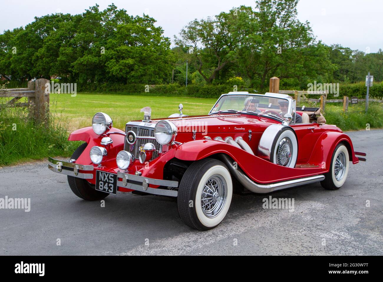 1932 DUESENBERG prima della guerra al 58th Annual Manchester to Blackpool Vintage & Classic Car Run l'evento è un ‘Touring Assembly’ Foto Stock