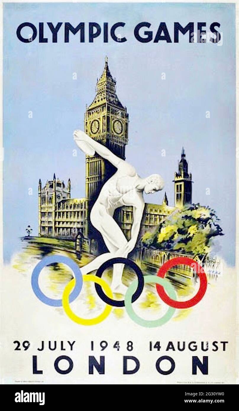 Olympic games london 1948 poster immagini e fotografie stock ad alta ...