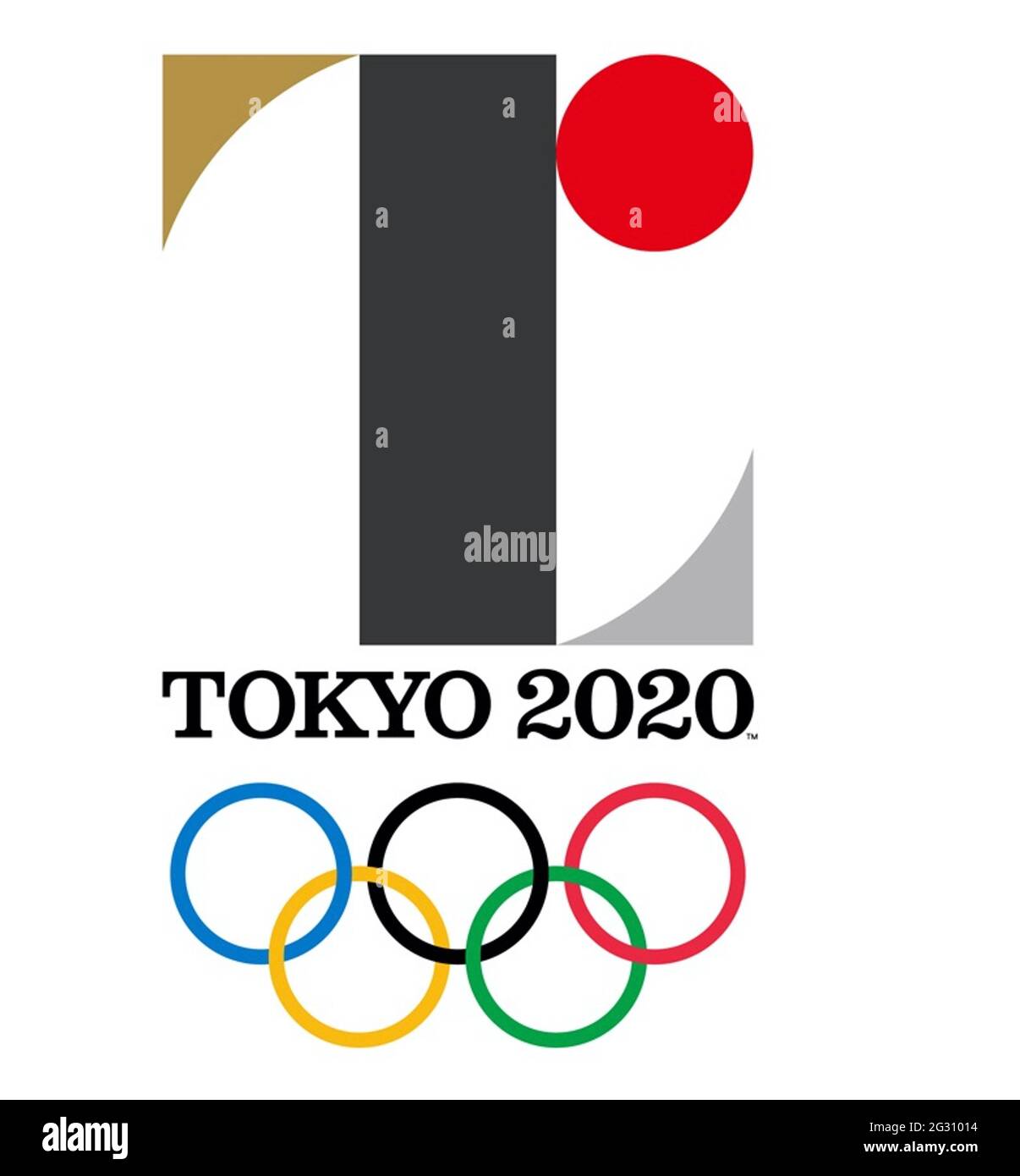 Poster olimpico Tokyo 2020 Foto Stock