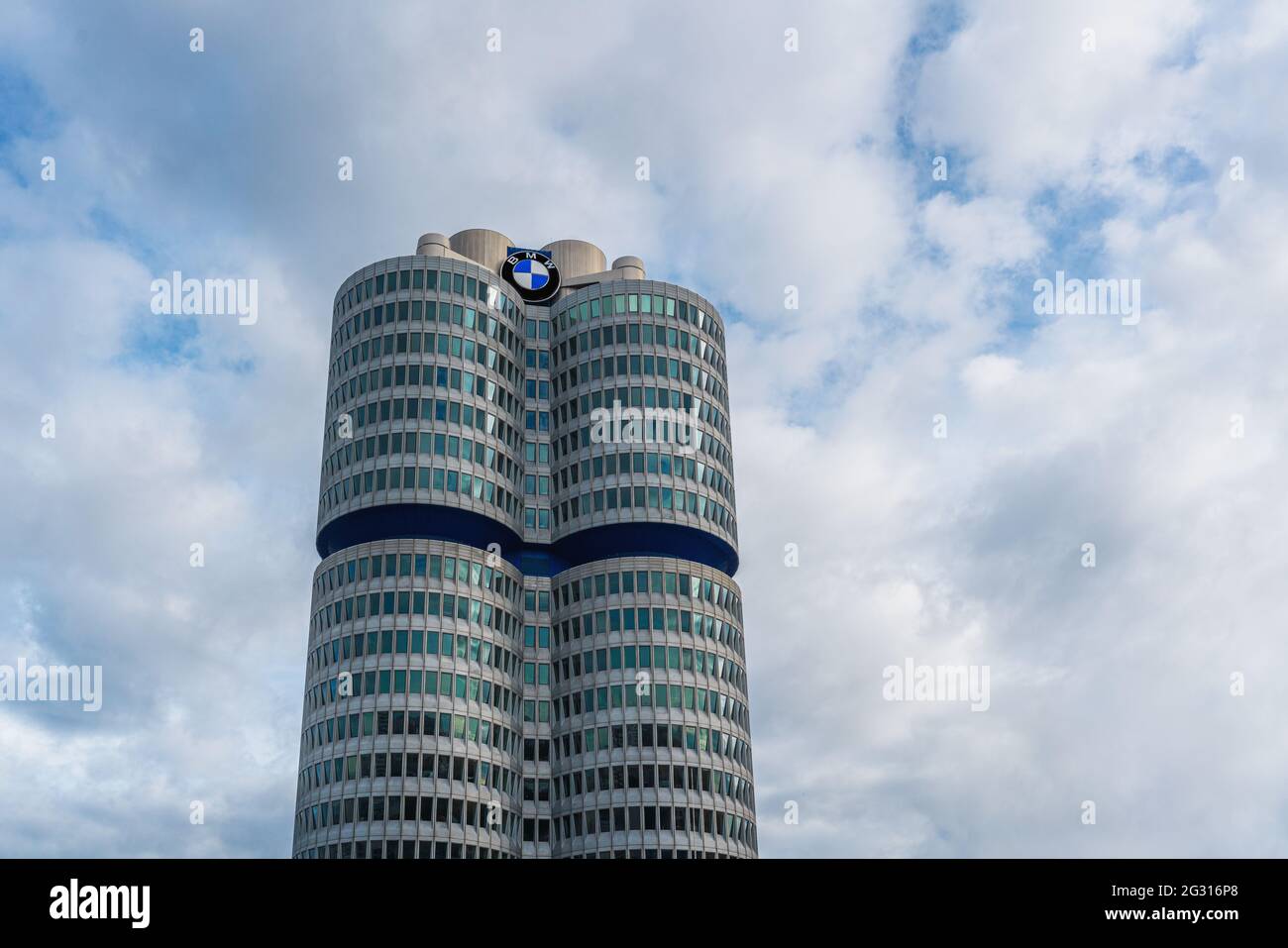 Sede BMW - Monaco, Germania Foto Stock