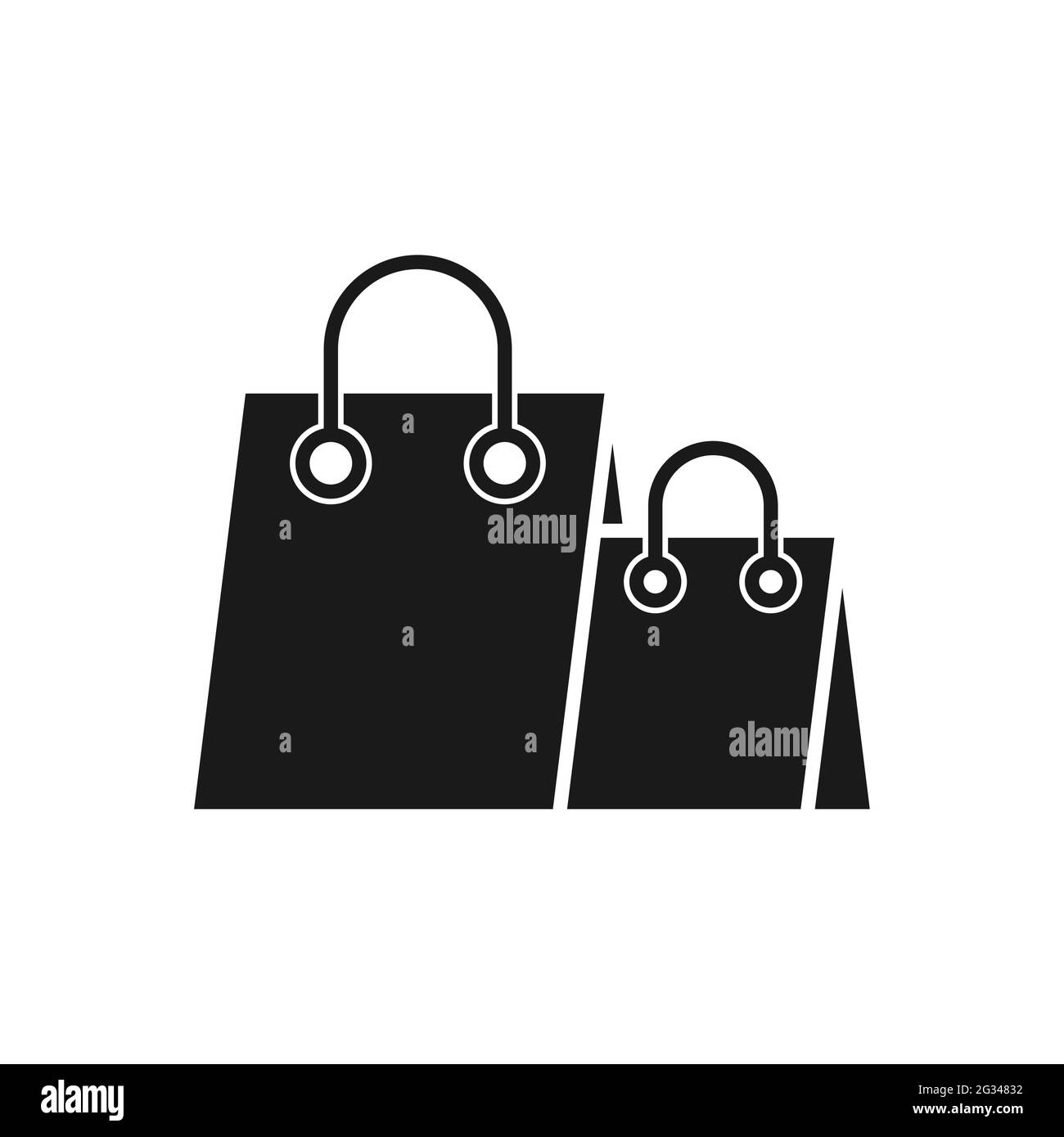Icona della borsa per la spesa - Illustrazione vettoriale. Shopping Bag  icona vettoriale per e-commerce, negozio online e mercato. Vettore di icona  della shopping bag per i Web Immagine e Vettoriale -
