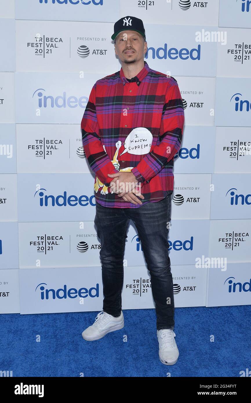 New York, Stati Uniti. 13 giugno 2021. Michael Sherman partecipa alla prima "sindrome di Stoccolma" durante il Tribeca Film Festival 2021 al Battery Park di New York, NY, 13 giugno 2021. (Foto di Anthony Behar/Sipa USA) Credit: Sipa USA/Alamy Live News Foto Stock