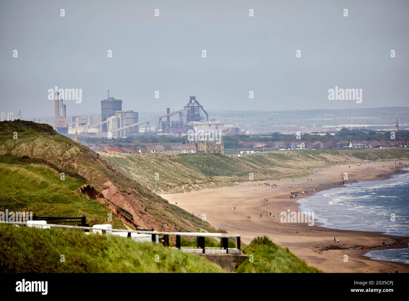 L'ex SSI Steelworks a Redcar, Redcar Steelworks Cleveland, North Yorkshire, Inghilterra Foto Stock