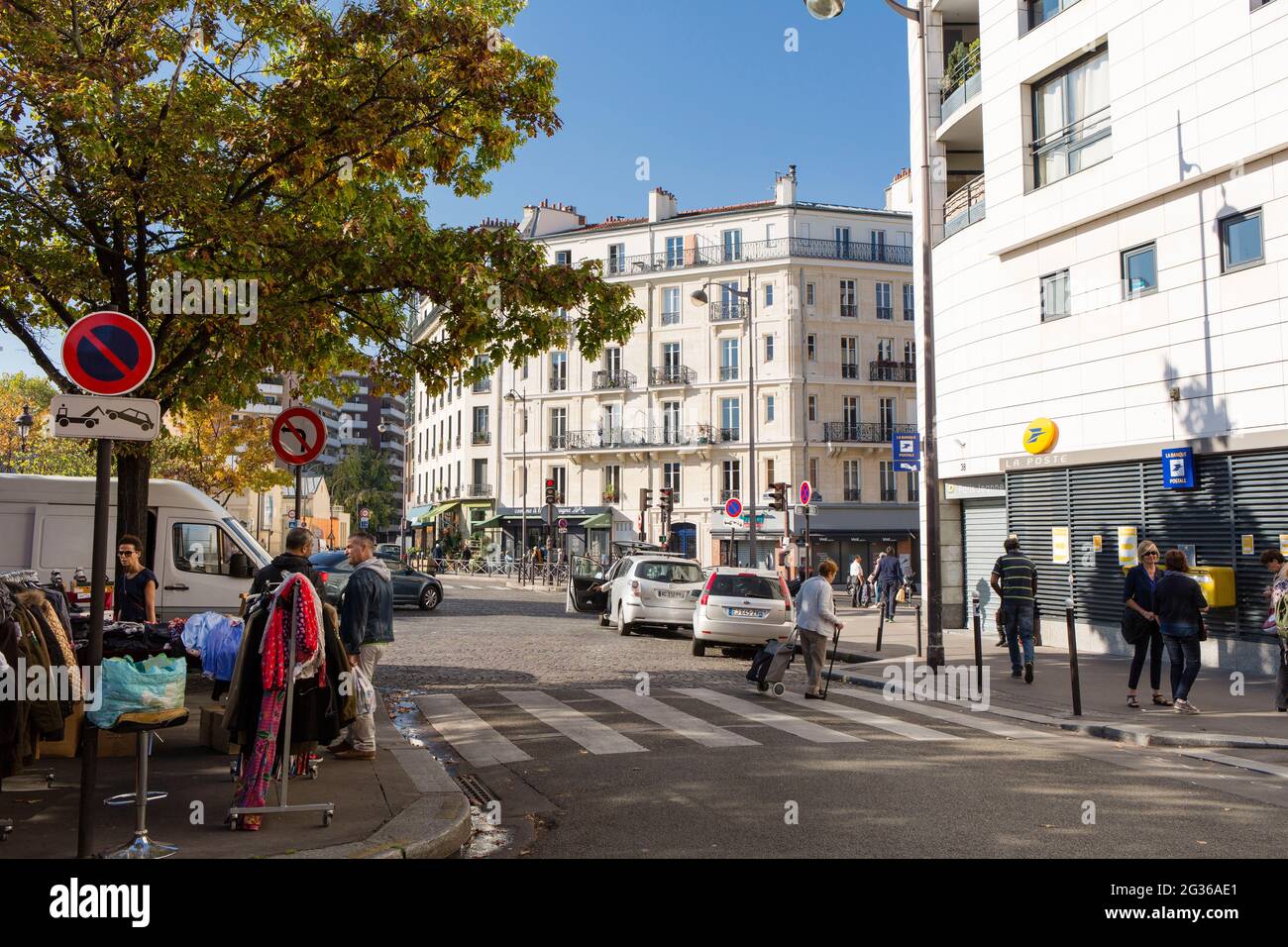 FRANCIA PARIGI (75) 13TH ARR, QUARTIERE E MERCATO JEANNE D'ARC Foto Stock