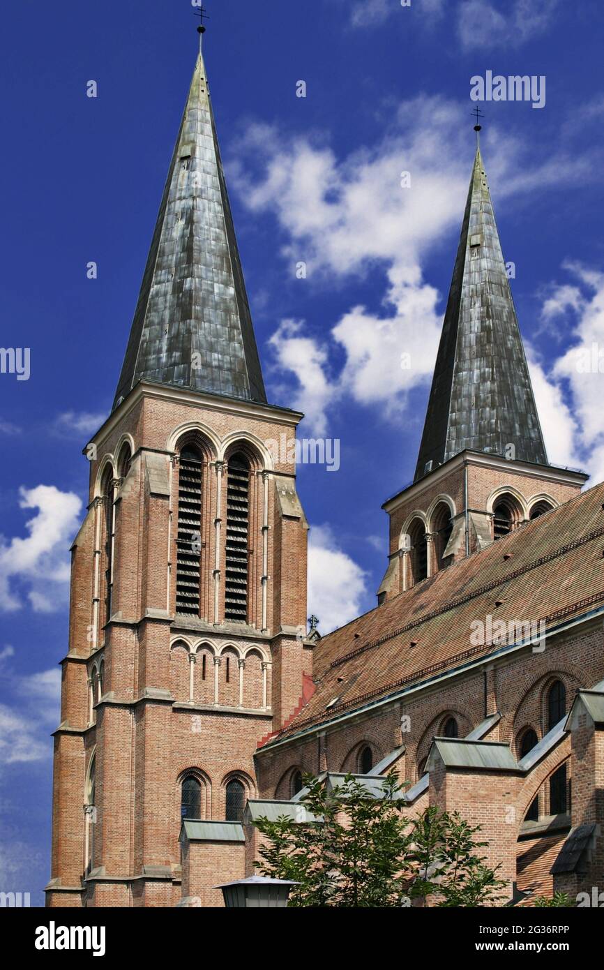 Chiesa parrocchiale di Bregenz Herz Jesu , Austria, Vorarlberg, Bregenz Foto Stock