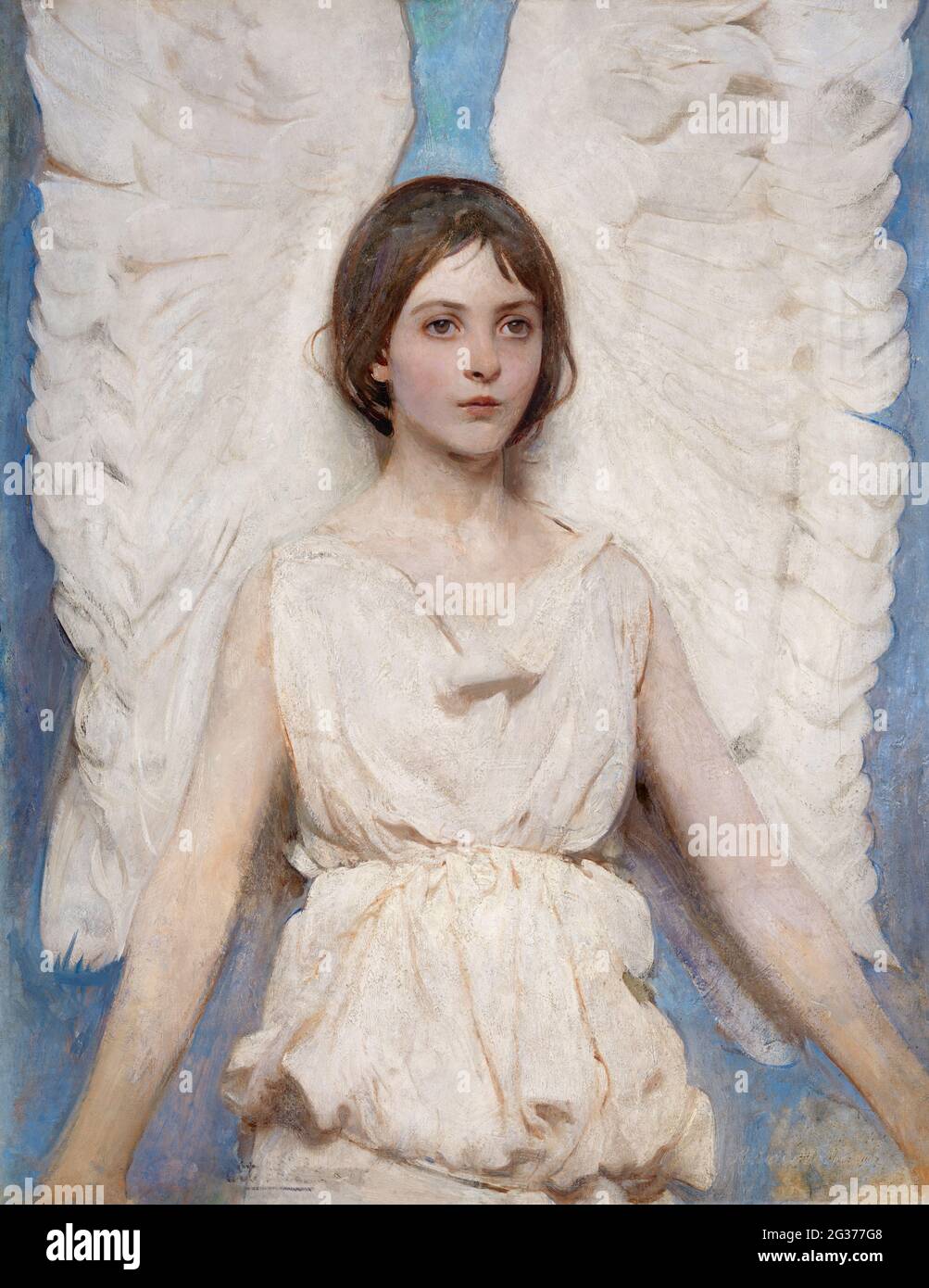 Angel (1887) dipinto ad alta risoluzione di Abbott Handerson Thayer. Foto Stock