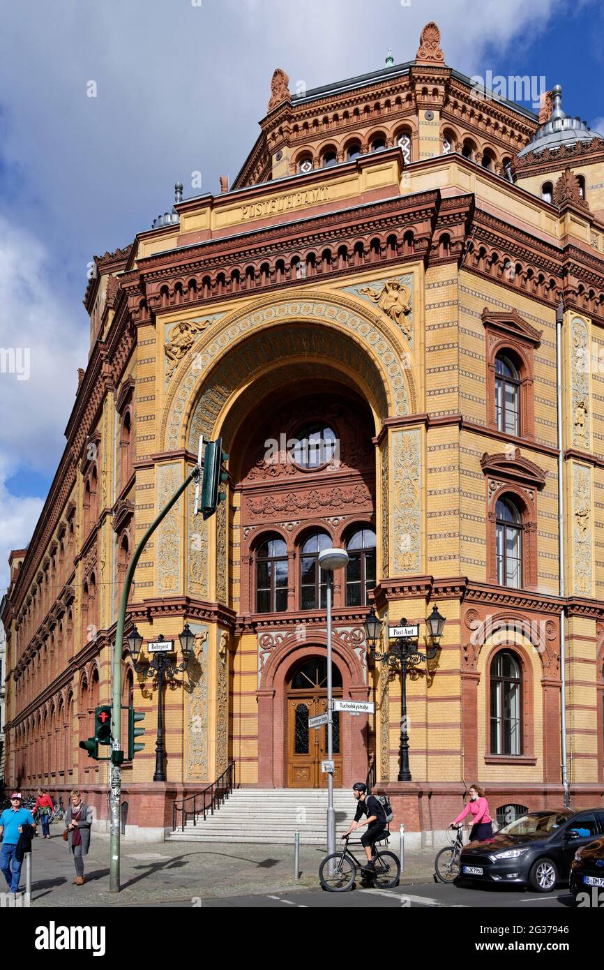 Oranienburger Strasse, Ufficio postale di Rohrpost, Unter den Linden, Berlino, Germania Foto Stock