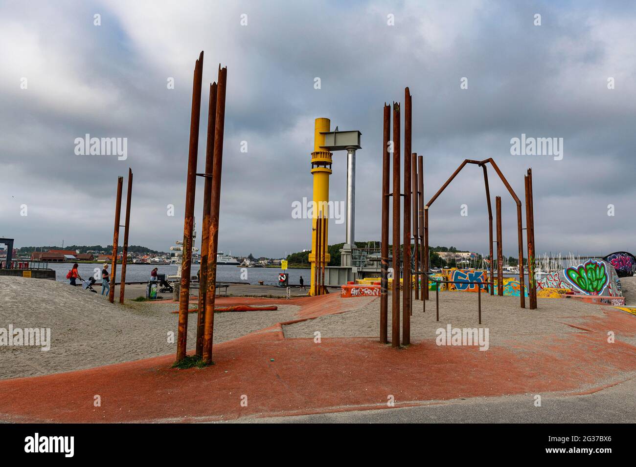 Le pipline sono state presentate al Norwegian Petroleum Museum di Stavanger, Norvegia Foto Stock