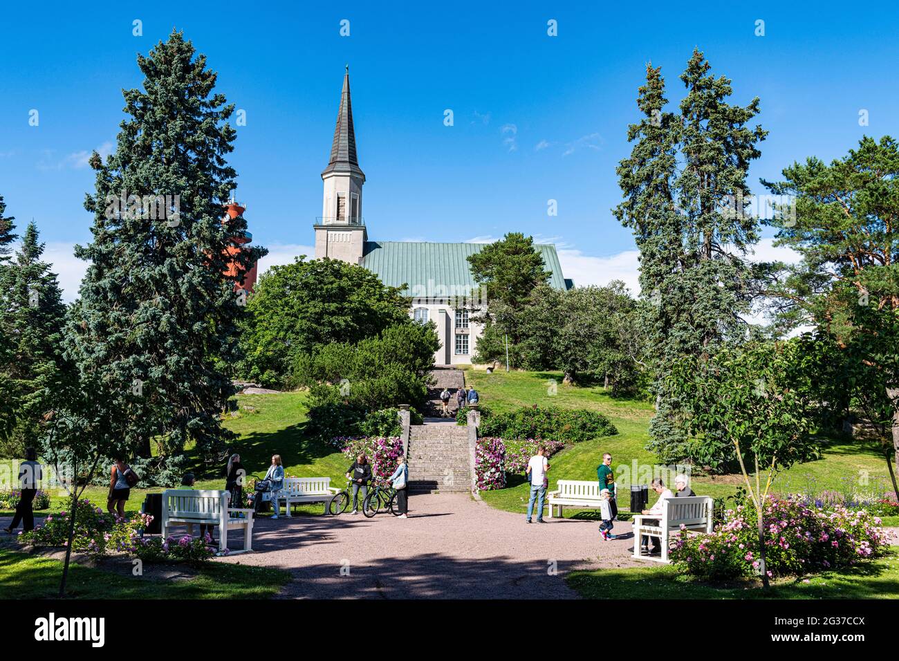 Chiesa di Hanko, Hanko, Finlandia meridionale Foto Stock