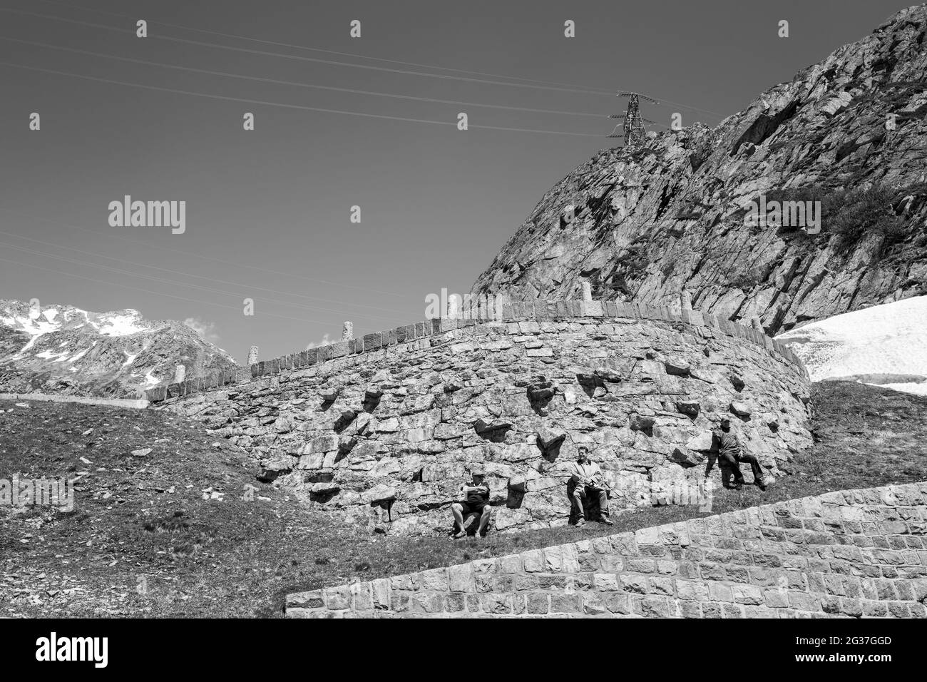 Svizzera, Tour de Suisse, Passo del Gottardo (Tremola) Foto Stock