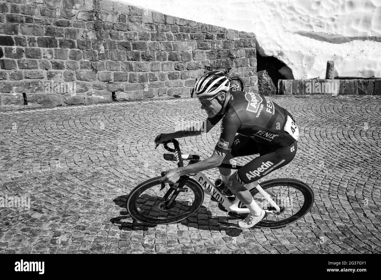 Svizzera, Tour de Suisse, Passo del Gottardo (Tremola) - Xandro Meurisse Foto Stock