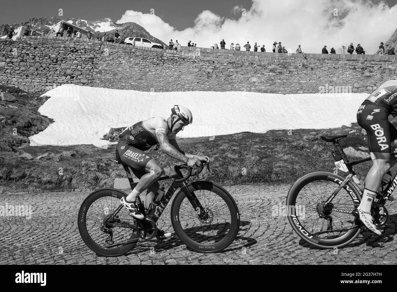 Svizzera, Tour de Suisse, Passo del Gottardo (Tremola) Foto Stock