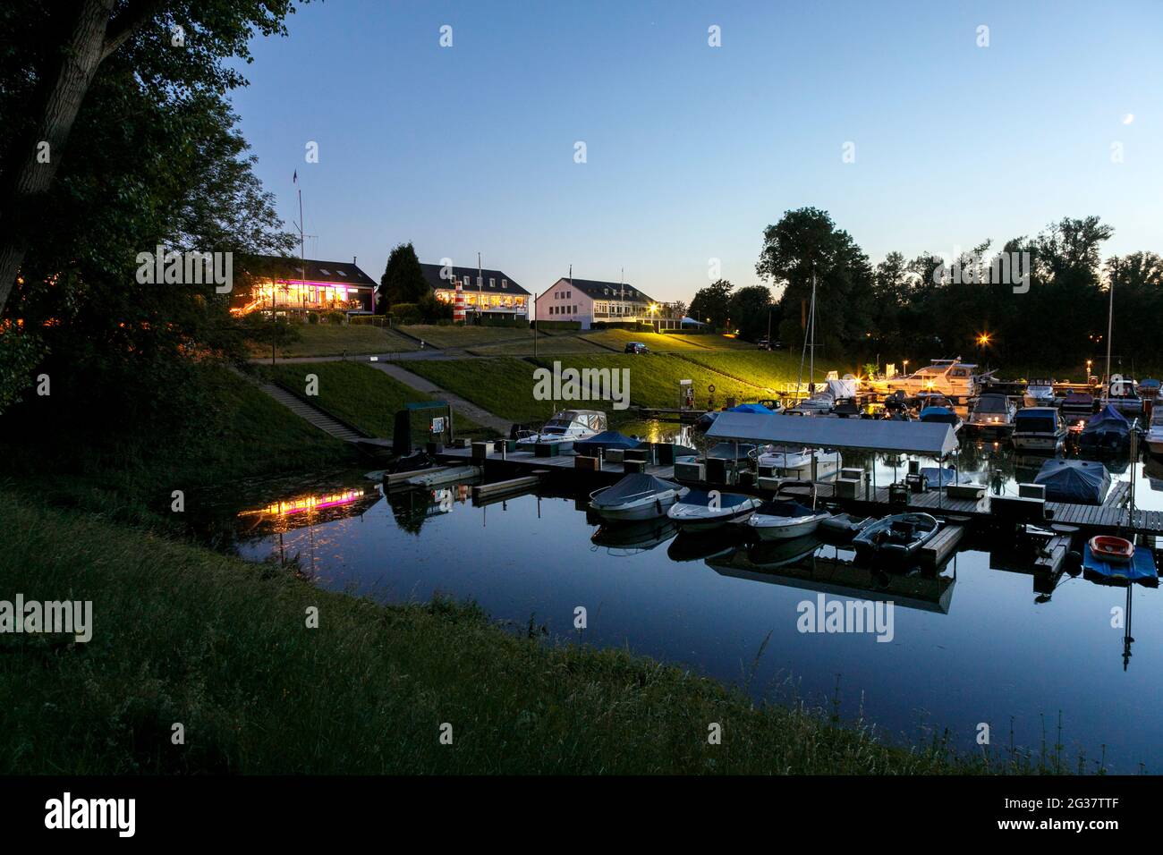 Port Paradiseshafen a Lorick al chilometro Reno 749 Foto Stock