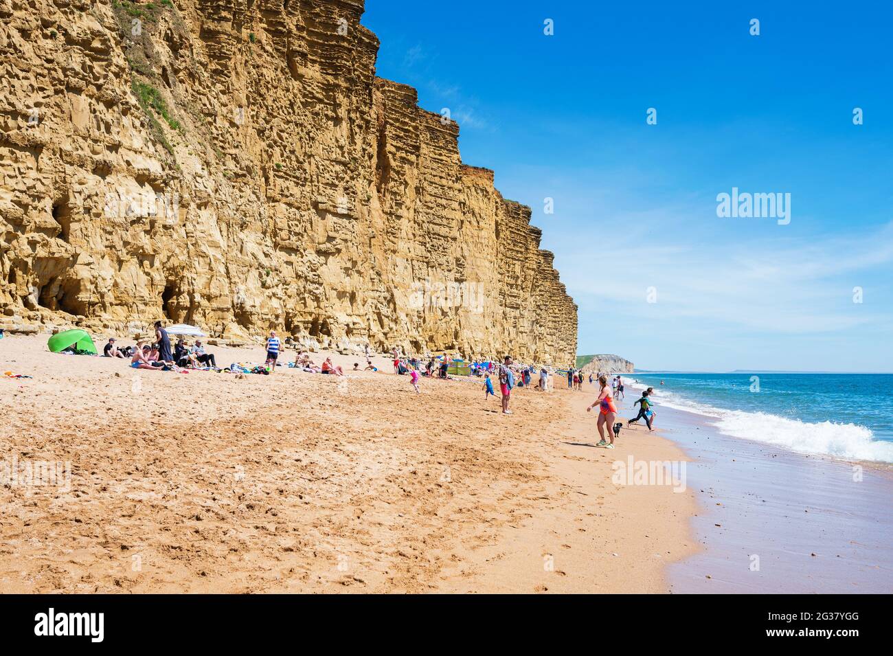 West Bay, Regno Unito, Jurassic Coast a Dorset Foto Stock