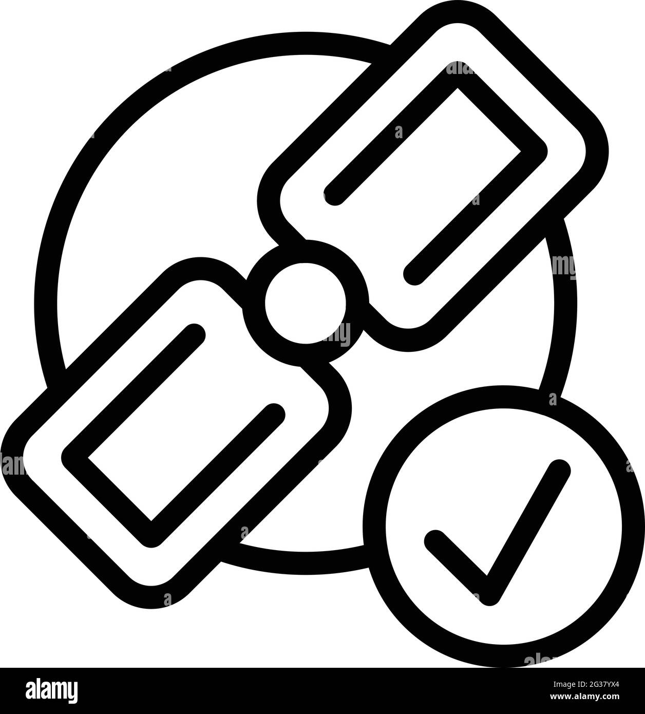 Icona del motore di ricerca satellitare. Profilo motore di ricerca satellitare icona vettoriale per il web design isolato su sfondo bianco Illustrazione Vettoriale