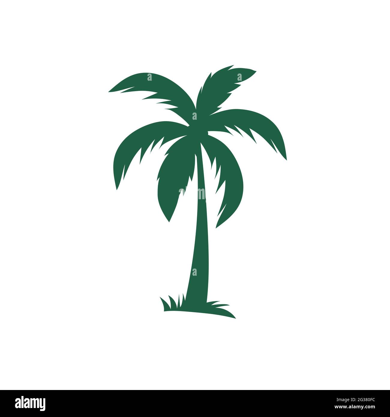 Immagine vettoriale dell'icona del logo della struttura ad albero di Palm Illustrazione Vettoriale