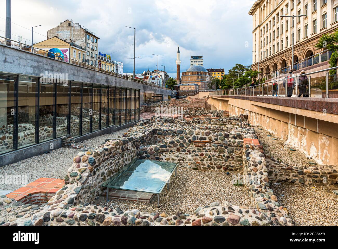 Moschea Banya Bashi Masjid a Sofia, Bulgaria Foto Stock